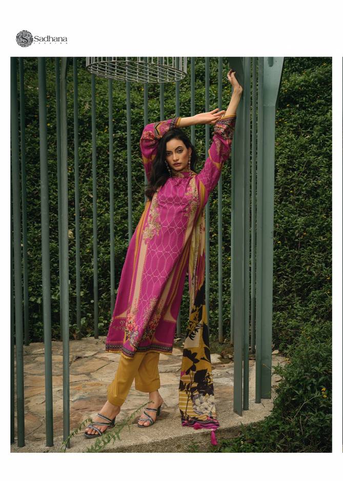 Mehtaab Vol 8 By Sadhana Pashmina Dress Material Catalog